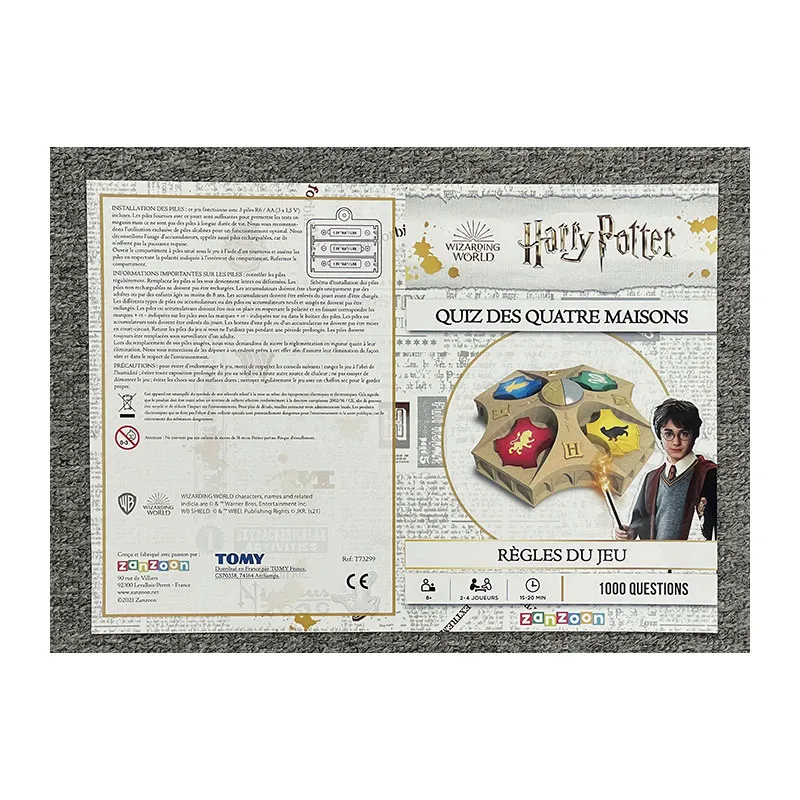 Jeu d'ambiance Le quiz des 4 maisons Harry Potter - 8+-12
