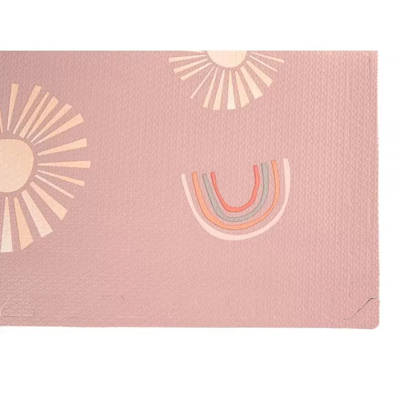 Tapis de jeu Puzzle Arc-en-ciel Rose - 120x180cm-6