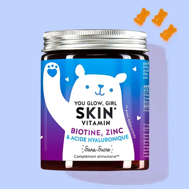You Glow Girl Skin Vitamin pour la Peau avec Acide hyaluronique - 60 Gummies-0