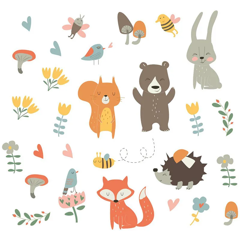 Stickers - Animaux de la forêt funny-2