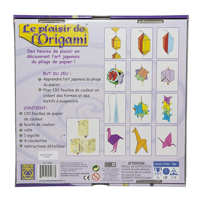Coffret le plaisir de l'origami - 7+-1