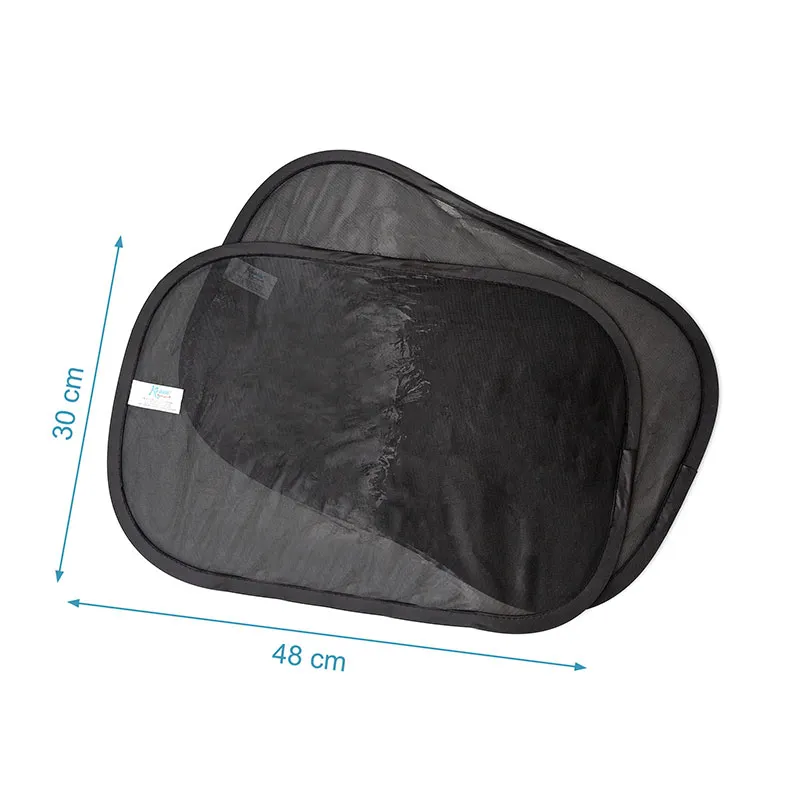Grand pare-soleil de voiture Noir - 2pcs-3