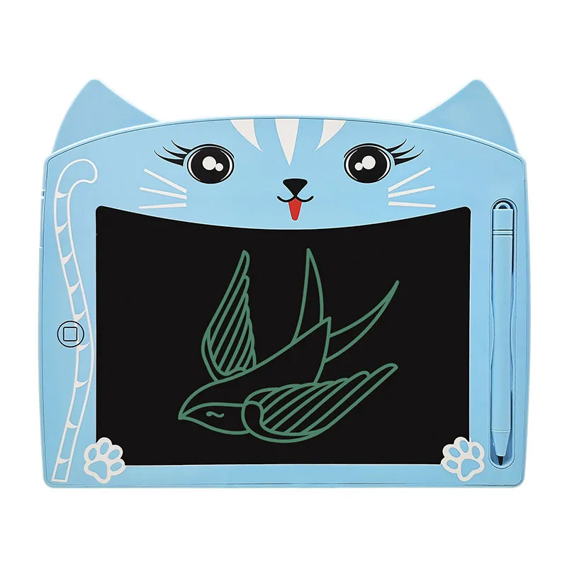 Tablette de dessin et d'écriture LCD 8" Chat Bleu - 36m+-1