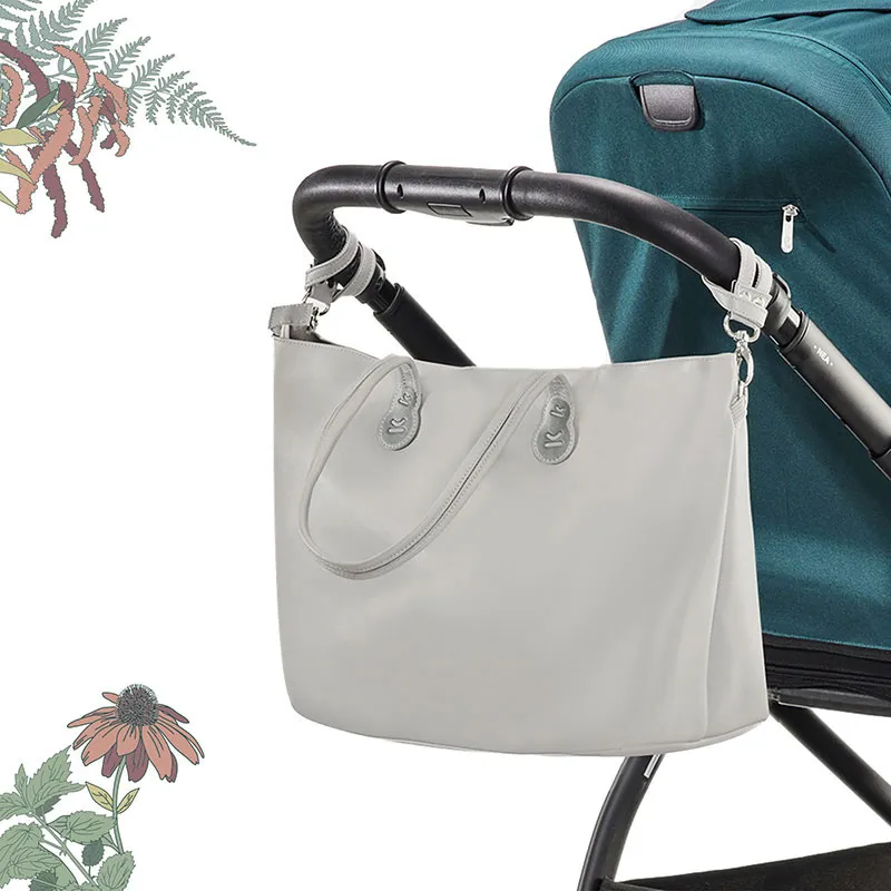 Sac pour poussette Treasurebag - Gris clair-8