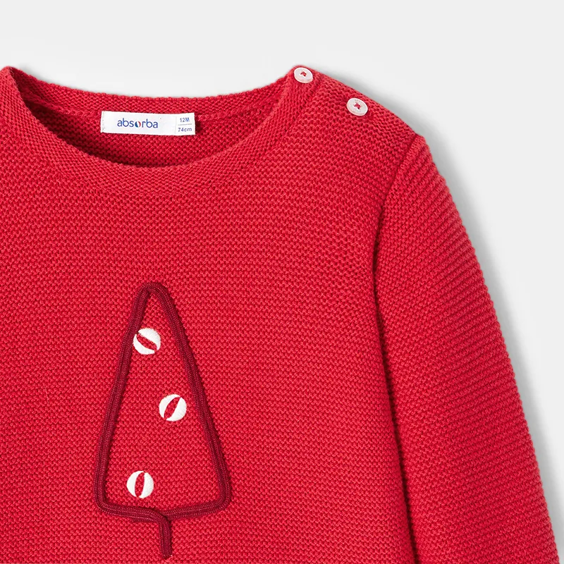 Pull Garcon - Rouge-1