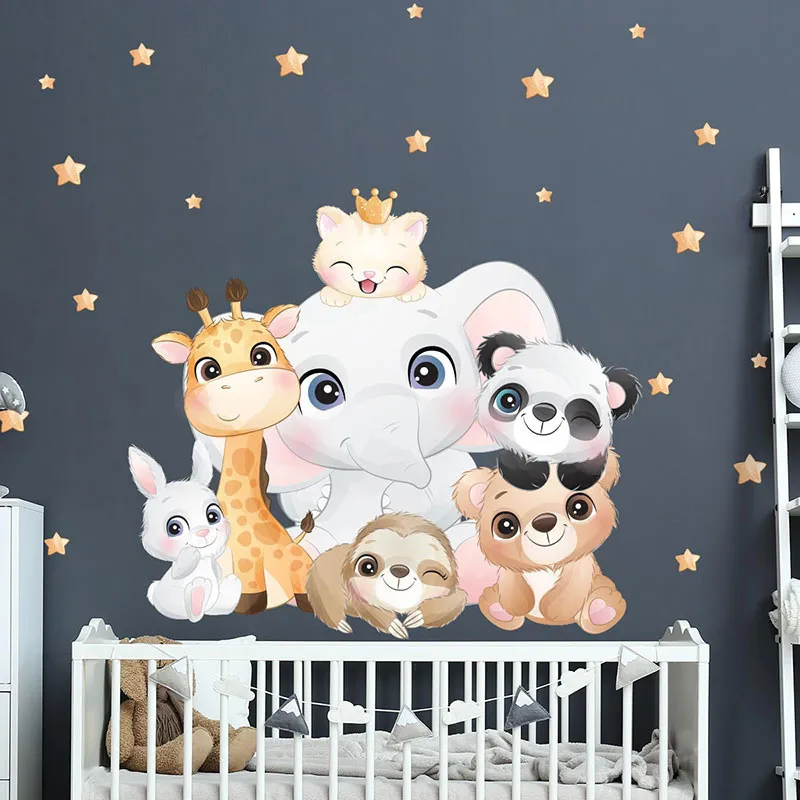 Stickers - Bébés animaux de la jungle-0