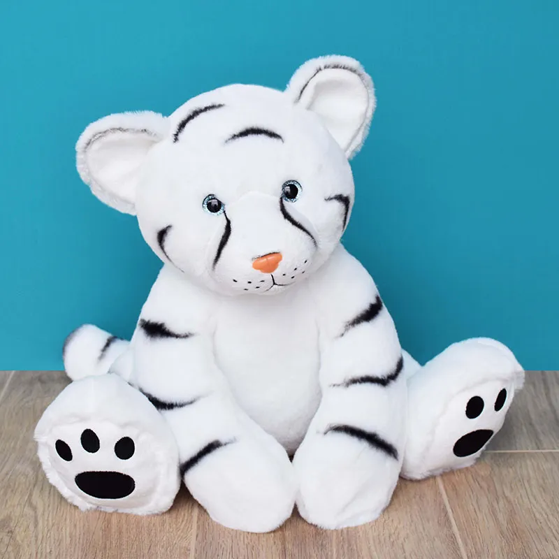 Peluche Bébé Tigre Blanc - 35cm-1