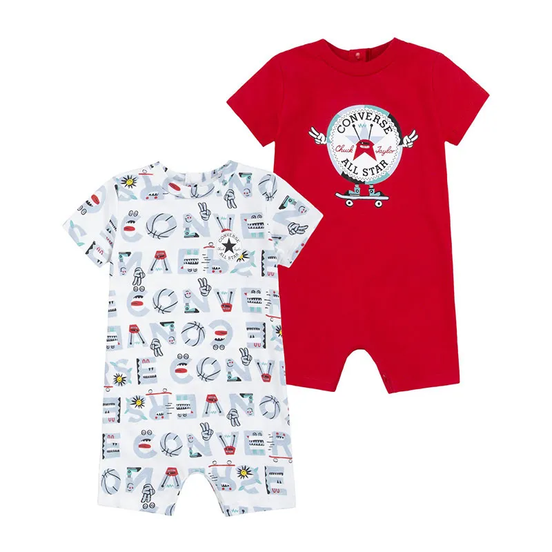 2 Combinaisons MC Bébé All over - University Red - CONVERSE-0