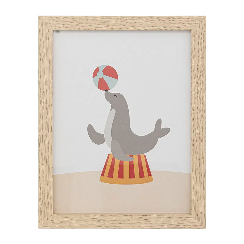 3 Cadres décoration Circus Beige - 30x1,5x40cm-2