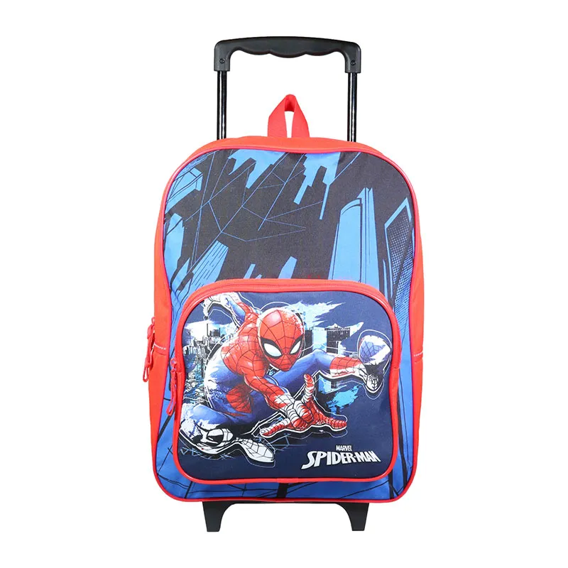 Sac à dos à roulettes Spider-Man Bleu - 30x41cm-0