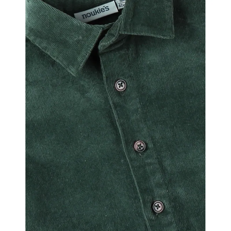 Surchemise Velours - Vert-3