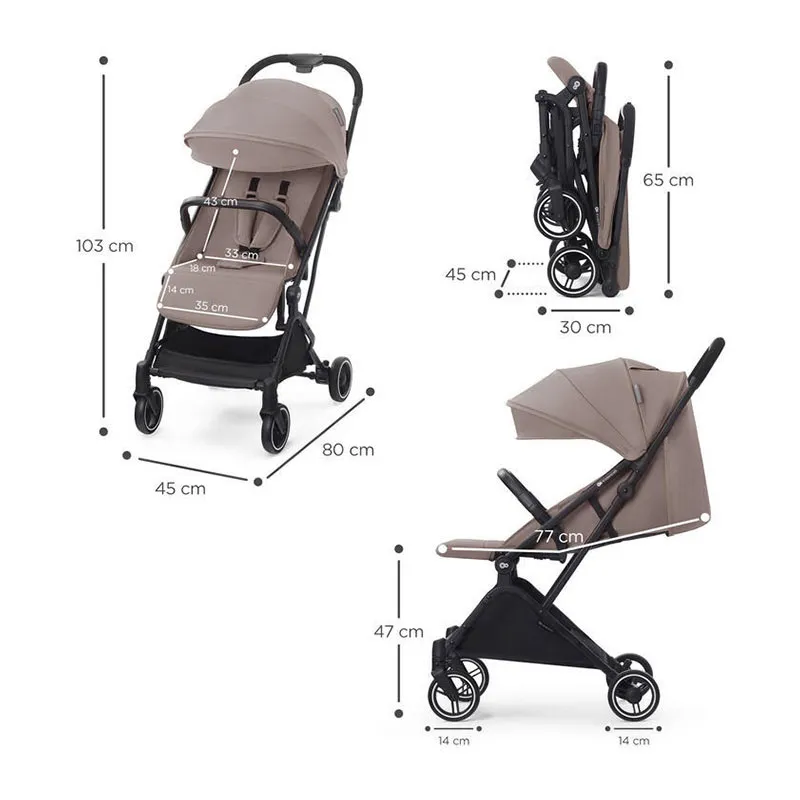 Poussette Compacte INDY 2 Beige - 0m+-3