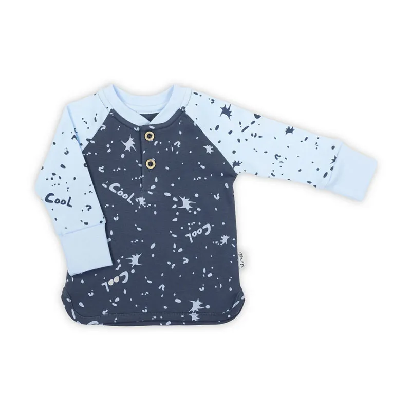 T-shirt ML raglan Cool - Bleu/Marine-0