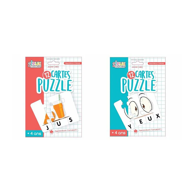 2 Boîtes Puzzle des mots Aléat. - 4+-0
