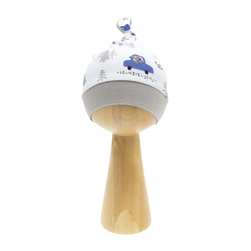 Bonnet léger garçon Tout Tout - Blanc/Bleu/Gris/Beige-1