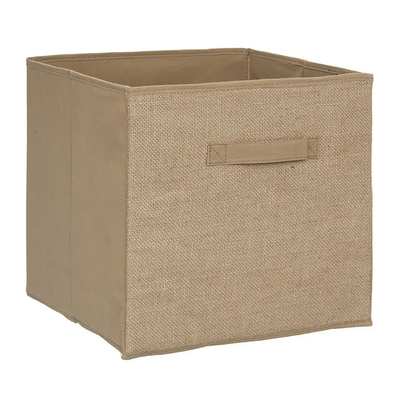 Boîte de rangement Mix 'n modul Toile de jute - 31x31cm-0