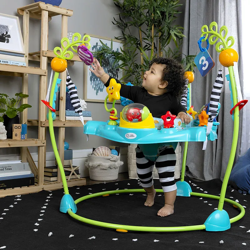 Sauteur 2en1 avec centre d'activités Ocean explorers - 6m+-22