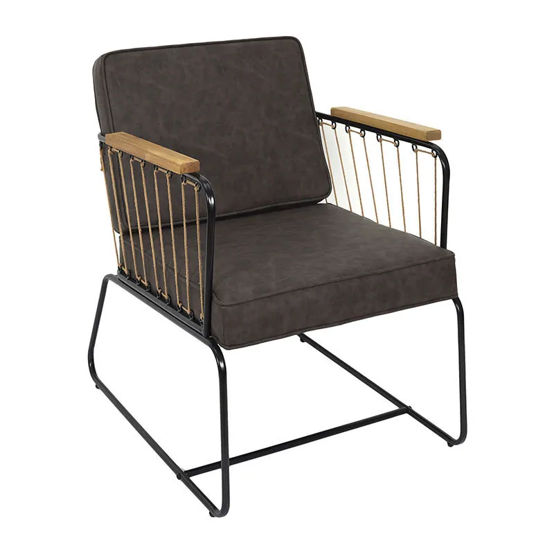 Fauteuil Benson Marron - 73x79cm-0