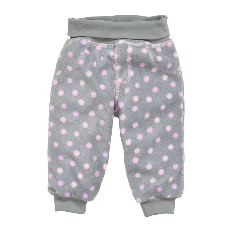 Jogging polaire bébé Pois - Gris-0