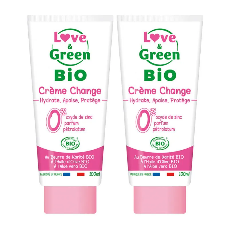2 Crèmes de change BIO sans Oxyde de Zinc - 2x100ml-0