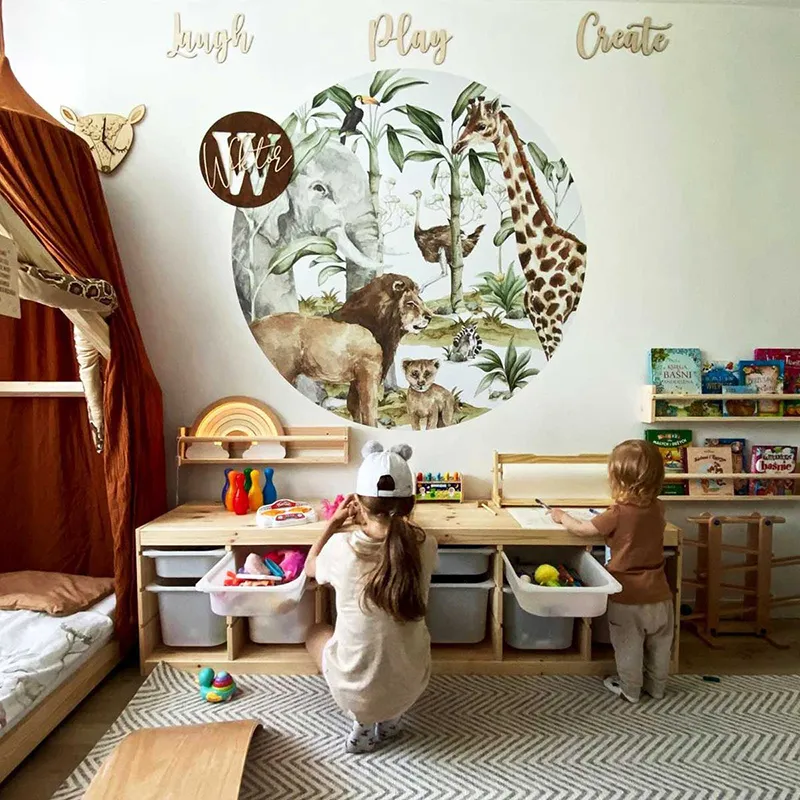 Stickers - Monde Savane dans un cercle-4