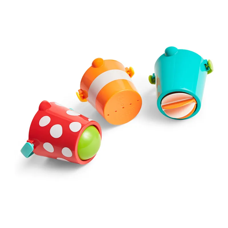 3 Seaux de bain colorés - 12m+-2