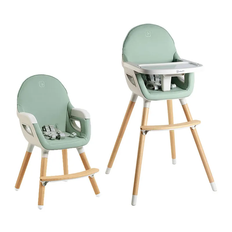 Chaise haute Scandi Vert - 6m+-0