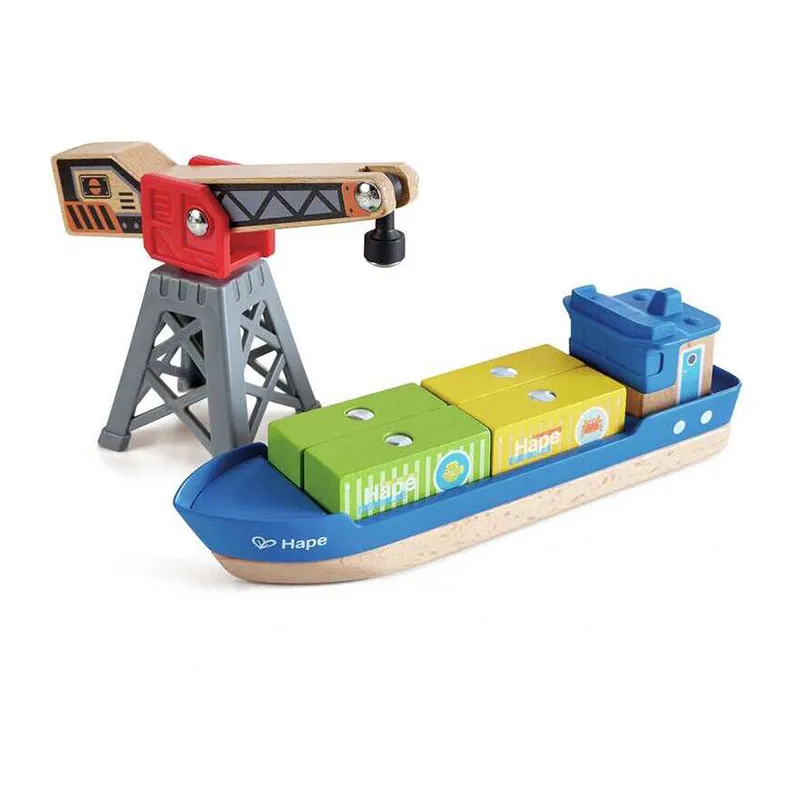 Bateau cargo et grue - 36m+-3
