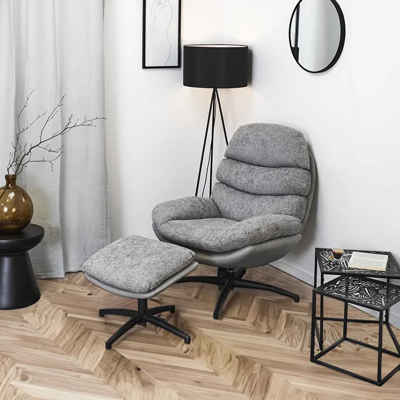 Fauteuil William Gris - 78x90x99cm-0