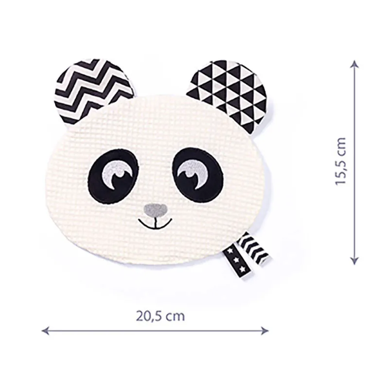 Peluche plate Happy Panda - 0m+-8