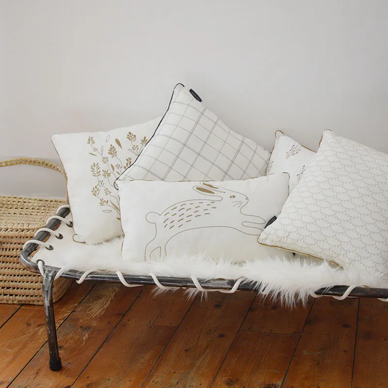 Coussin Coton BIO Saint-Honoré & Belleville Gris - 40x40cm-3