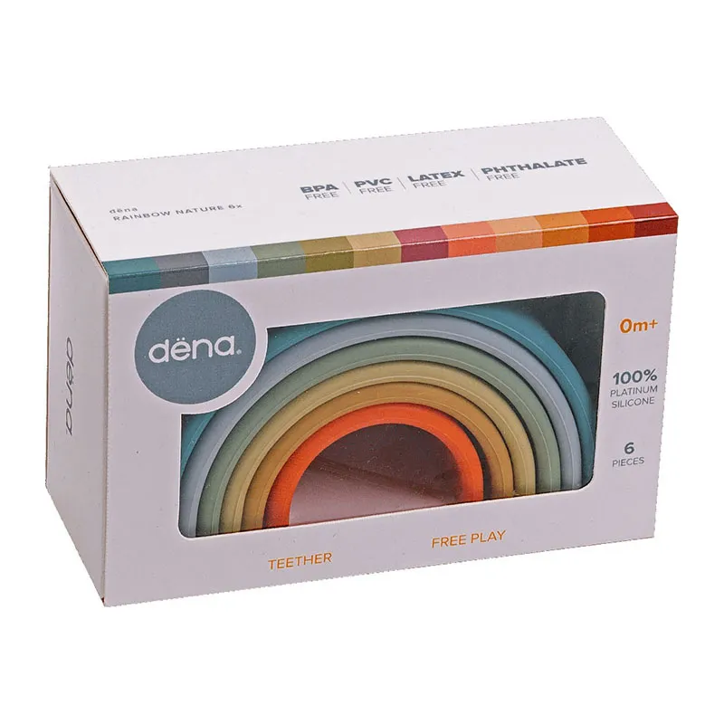 Jouet Silicone Petit arc-en-ciel Nature - 0m+-2