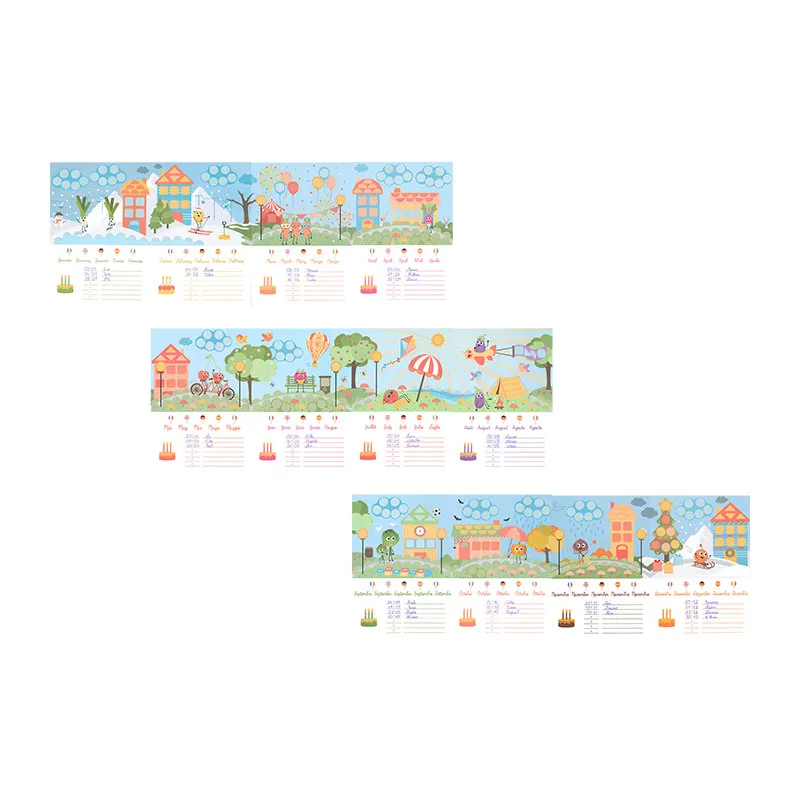 Kit DIY Calendrier Anniversaire Gommettes - 3+-4