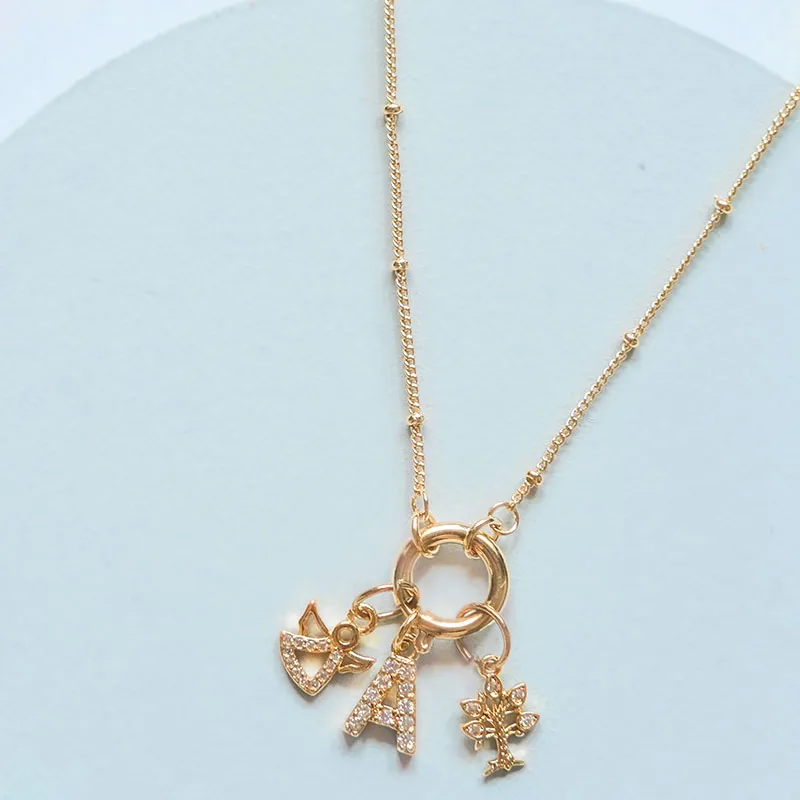 Charm Alphabet - Plaqué Or-2