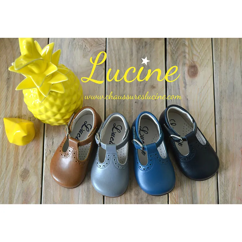 Chaussures bébé bottillons Salomé à boucle Axel - Cuir Camel-4