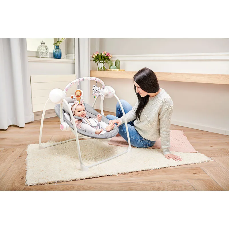 Balancelle musicale Ruben Gris Stone/Bleu - 0m+-11