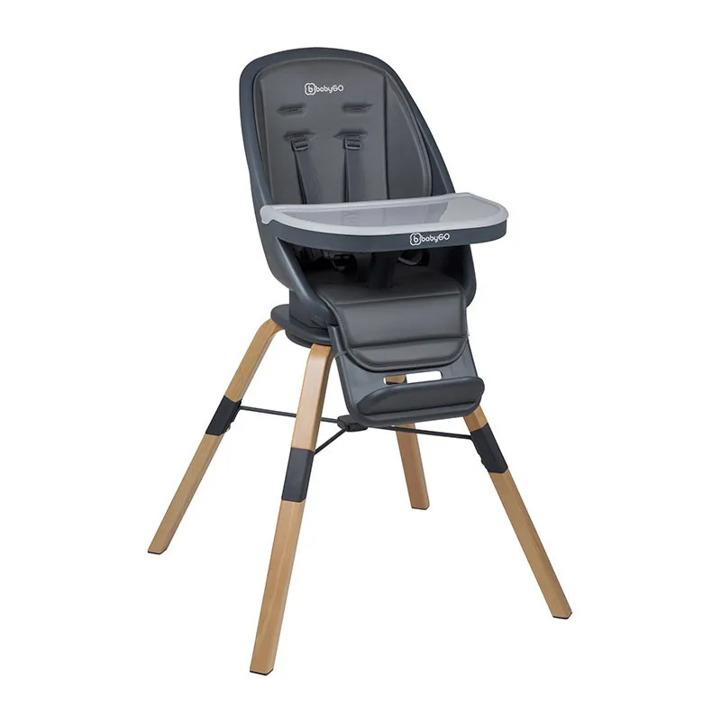 Chaise haute 360° Carou Gris - 6m+-1