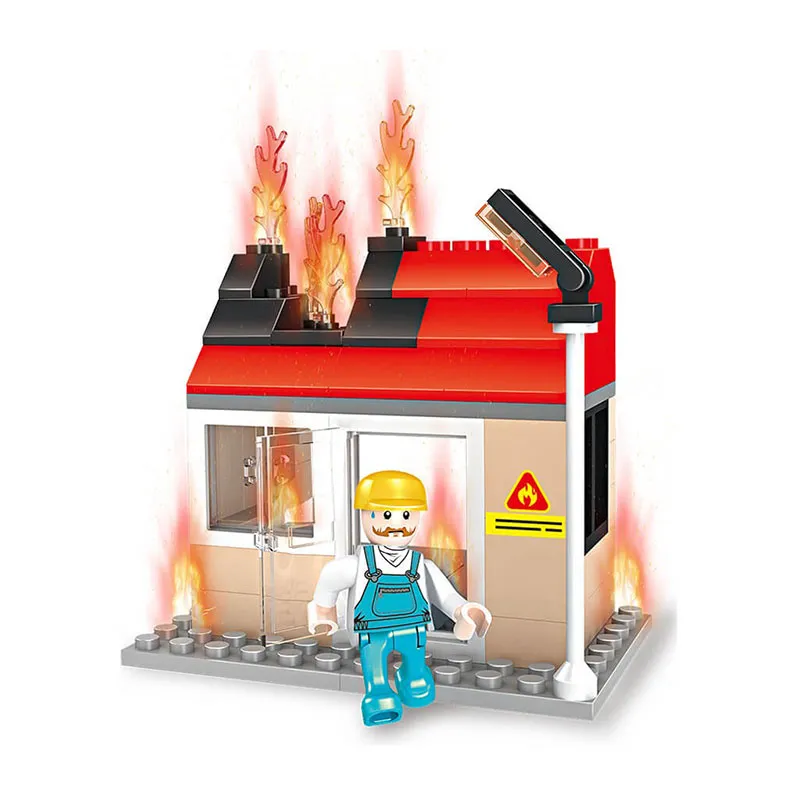 Jeu de construction Camion de pompiers 328pcs - 6+-2