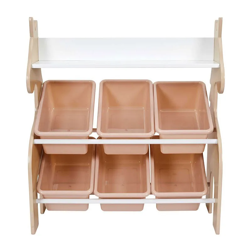 Meuble de rangement 6 bacs Licorne - 63,5x29,5x71,5cm-2