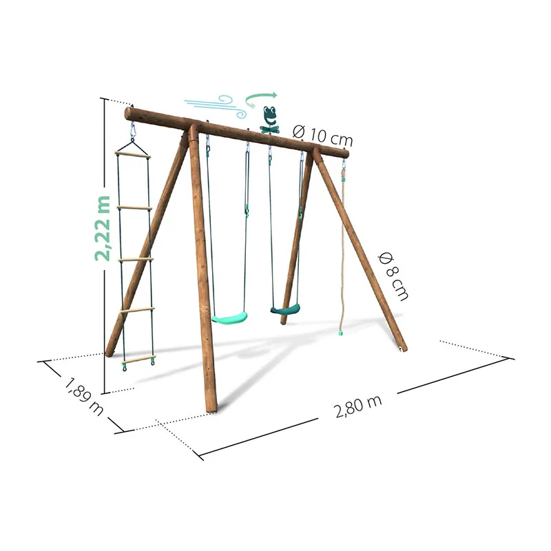 Portique 4 agrès Ernest - 36m+-7