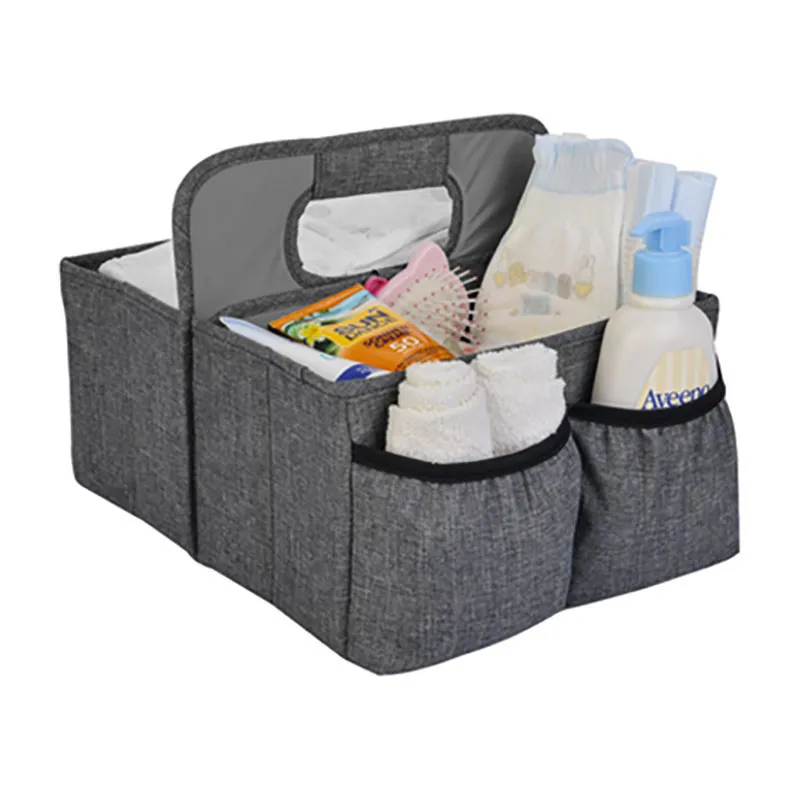 Panier de rangement Nurserie - Gris-1