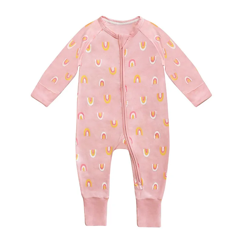 Pyjama Rainbow Bébé Dim - Rose-0