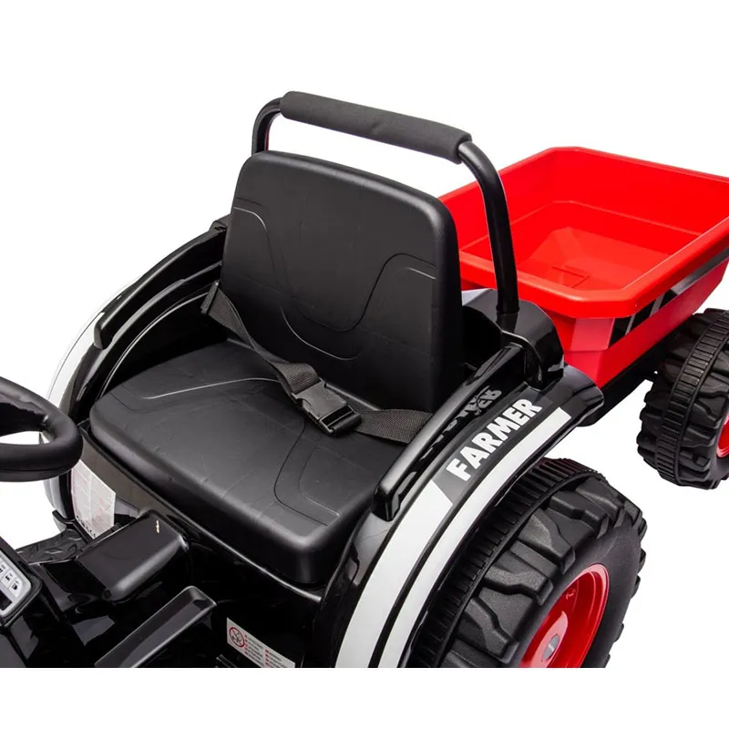 Tracteur à batterie avec remorque Farmer Rouge - 36m+-7