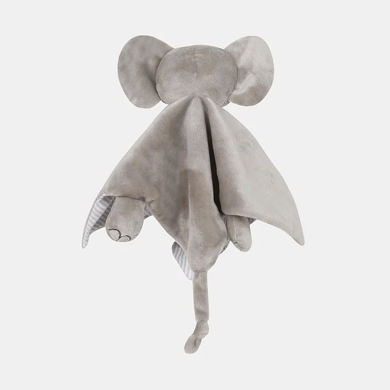 Doudou plat Éléphant Mixte - Gris chiné-2