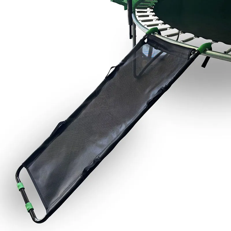 Echelle toboggan pour trampoline - Noir-0