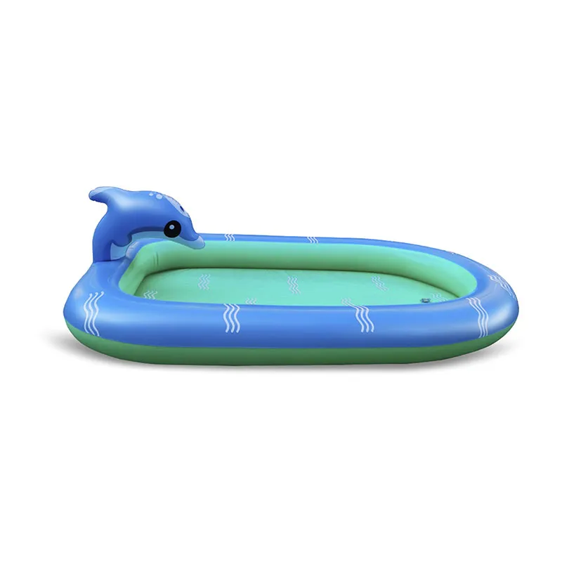 Piscine Splash Pad Dauphin av. jets d'eau -170x110cm-5