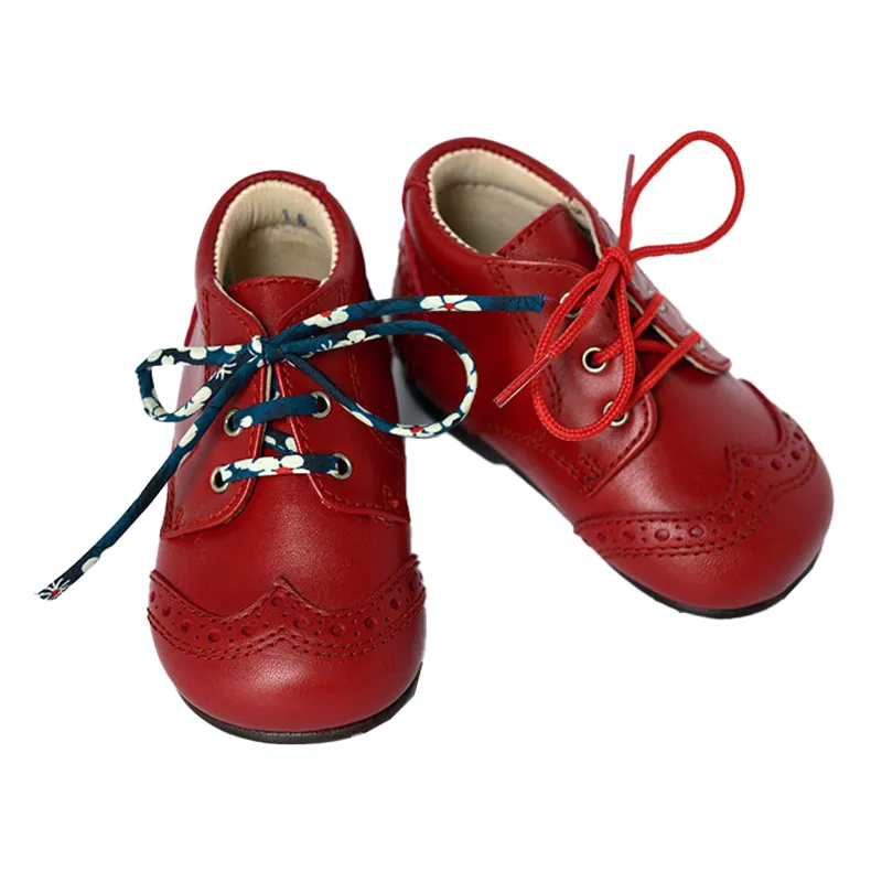 Chaussures Bottillons Adonis Bout golf - Cuir Rouge cerise-0
