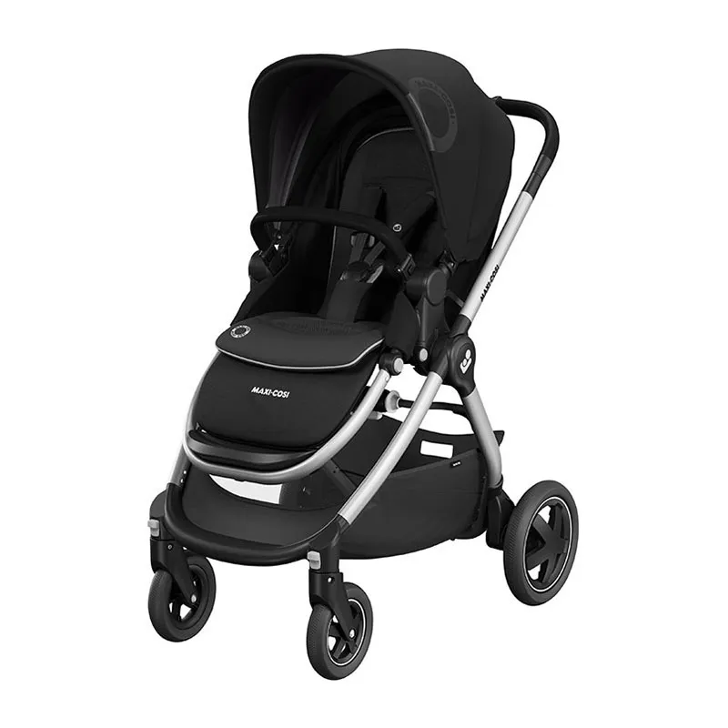 Trio Poussette Compacte Adorra2 + Nacelle Amber2 + Cosi Pebble Pro sans base Black - 0m+-1