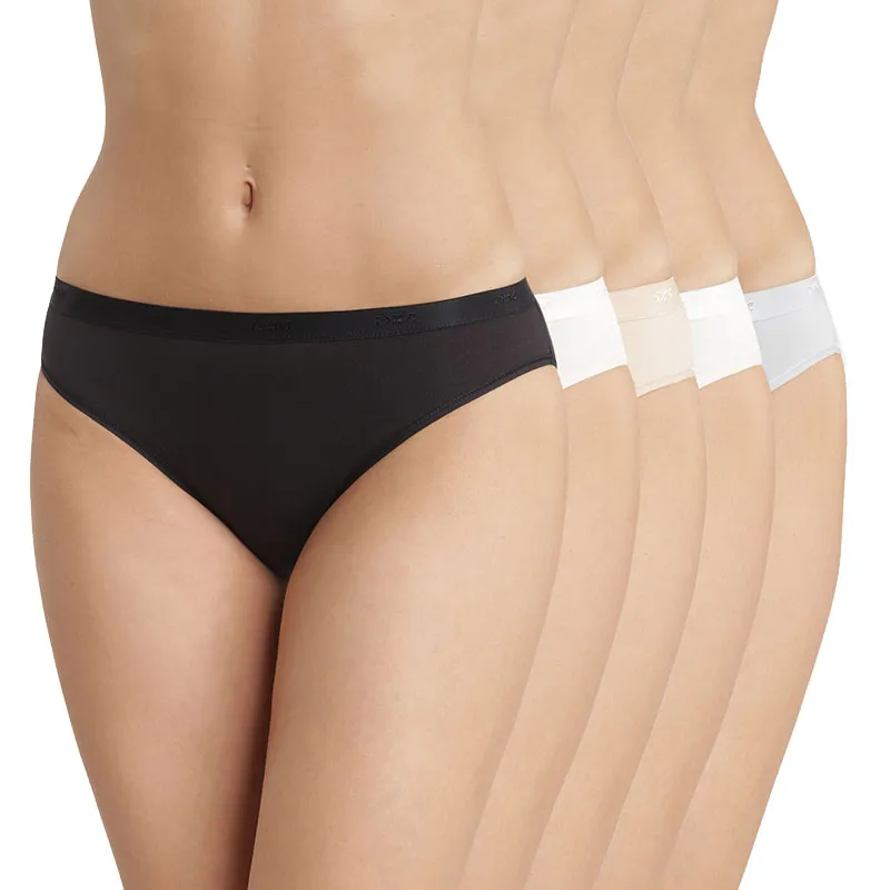 5 Culottes Femme EcoDim Pocket Coton - Multicolore-0