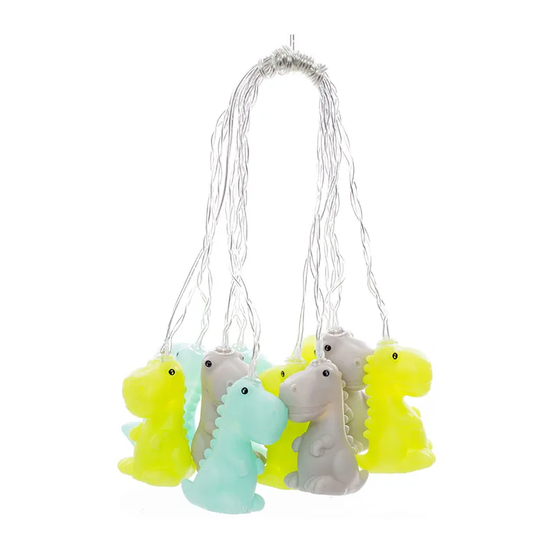 Guirlande lumineuse Dinosaure Vert - 2m/10LED-0